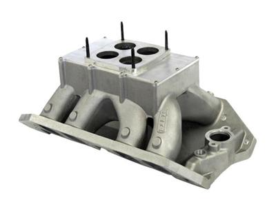 Dart Big Chief Box Ram Intake Manifolds 43145100 Manifold, Single Plane, Tall Deck, Aluminum, 4-barrel Dominator, Chevy, Block, Chief, Each