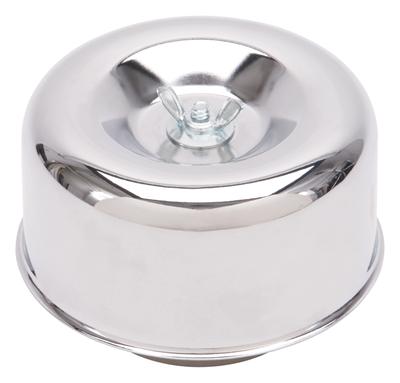 Edelbrock Air Cleaner 94 Series Round Steel Top 4 65In Dia X 3 125In 2 63In ID Raised Base Chrome thumbnail 2