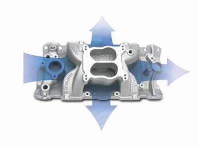 Edelbrock SBC Perf Air Gap Manifold thumbnail 2