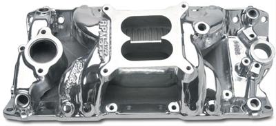Edelbrock Polished S/B Chevy RPM Air-Gap Manifold thumbnail 3