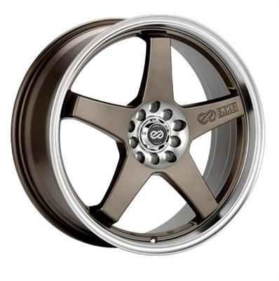 Enkei 446-875-5238ZP Enkei EV5 Matte Bronze with Machined Lip