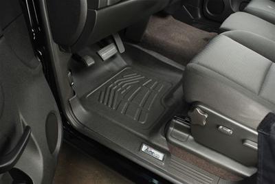 Westin Sure-Fit Floor Liners 72-110001 Mats, Liners, Front Seat, Thermoplastic, Rubberized, Black, Will Not Work with Vinyl Flooring, Cadillac, Chevrolet, GMC, Pair thumbnail 3
