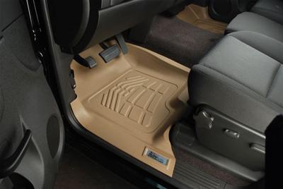 Westin Sure-Fit Floor Liners 72-130001 Mats, Sure-Fit, Front Seat, Plastic, Tan, Cadillac, Chevy, GMC, Pair thumbnail 3