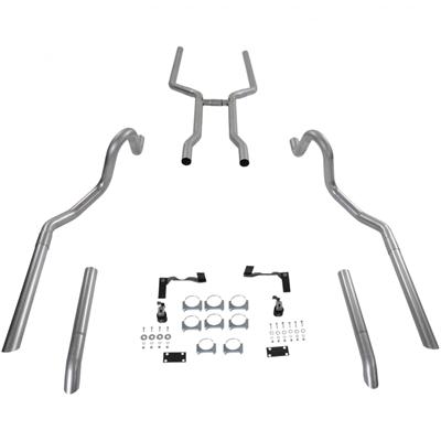 Flowmaster Pipe Kits 17107 Exhaust System, Header-Back, Steel, Aluminized, H-Pipe, Buick, Chevy, Oldsmobile, Pontiac, A-Body, Kit thumbnail 4