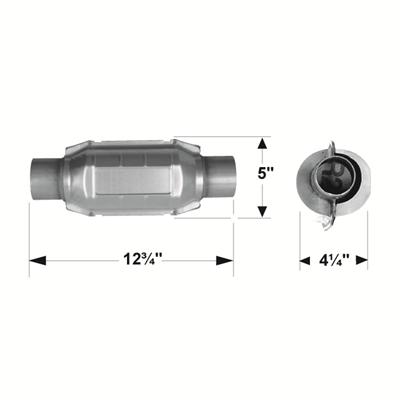 Flowmaster 2220124 Universal Catalytic Converter