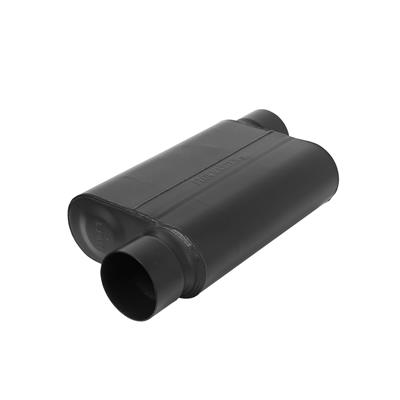 Flowmaster Delta Force 40 Series Race 409 Stainless Steel 3.5 Inch Muffler 8435439 Muffler, Series, Rectangular, Chambered, Stainless, Black in. Offset Inlet/Outlet, Each thumbnail 4