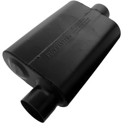 Flowmaster Super 44 Series Steel 3 Inch Muffler 943046 Muffler, Series, in. Inlet/3 in. Outlet, Steel, Black, Each thumbnail 4