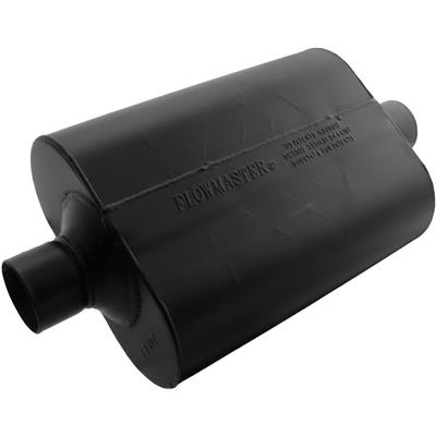 Flowmaster Super 40 Series Delta Flow Steel 2.5 Inch Muffler 952545 Muffler, Series, 2 1/2 in. Inlet/2 1/2 in. Outlet, Steel, Black, Each thumbnail 4