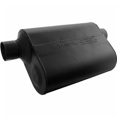 Flowmaster Super 40 Series Delta Flow Steel 2.5 Inch Muffler 952549 Muffler, Series, 2 1/2 in. Inlet/2 1/2 in. Outlet, Same Side Offset, Steel, Black, Each thumbnail 4