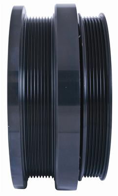 Fluidampr Alternator Pulleys 717675-000 Pulley, Dual Belt, 7/5 Groove, 8 in. Diameter, Bolt-on, Aluminum, Black, Ford, Powerstroke, Each thumbnail 2