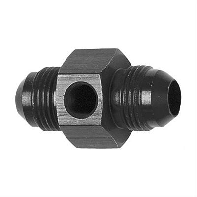 Fragola Inline Gauge Adapter -6AN x -6AN Male - Black