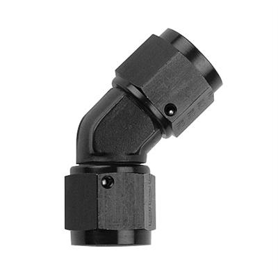 Fragola -6AN x 45 Degree Female Coupler - Black thumbnail 2