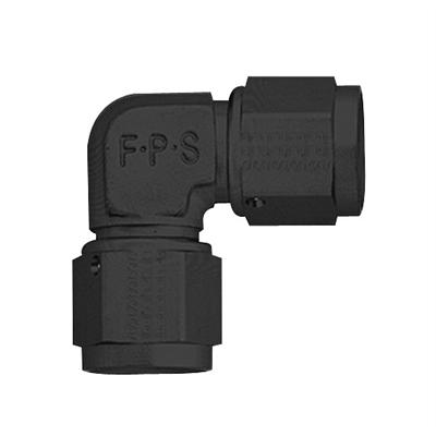 Fragola -6AN x 90 Degree Female Coupler - Black thumbnail 2