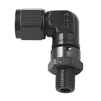 Fragola -6AN x 14mm 90 Degree Swivel - Black thumbnail 2