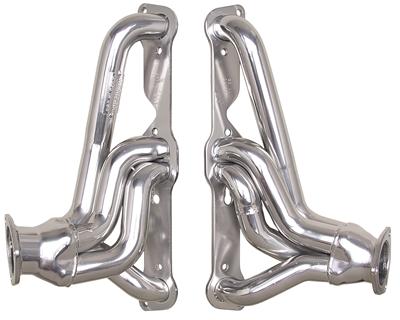 Hedman Street Headers 26170 Headers, Street, Shorty, Steel, Silver Ceramic, Pontiac, 326-455, Pair thumbnail 4