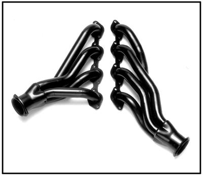 Hedman Street Headers 68656 Headers, Street, Mid-Length, Steel, Silver Ceramic Coated, Buick, Chevy, Oldsmobile, Pontiac, Pair thumbnail 4