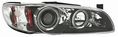 IPCW CWS-339B2 Clear Projector Headlight and Black Housing Pair 