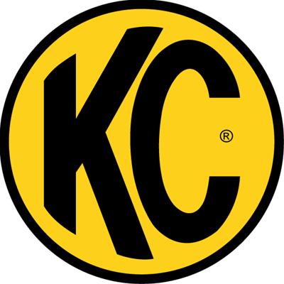 KC HiLiTES Decals 9900 Decal, Vinyl, Self-Adhesive, Yellow/Black, Logo, 3 in. x 3 in., Each