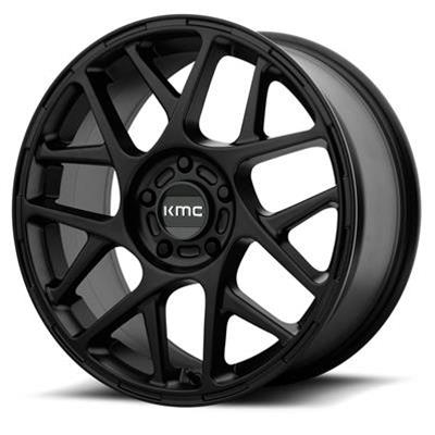 KMC KM708 Bully Satin Black Wheels