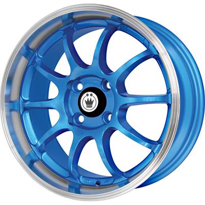 Konig Lightning Gloss Blue Wheels with Machined Lip LI57100383