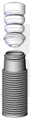 KYB Shocks & Struts Strut Boots Rear MAZDA 323 1986-94 MAZDA MX3 1992-95 MAZDA Protege 1990-98 thumbnail 2