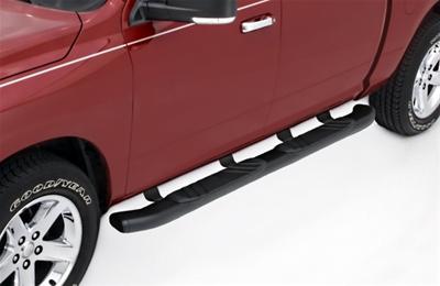 LUND 5 in. Bent Oval Composite Nerf Bars 22758768 Step Bars, Bars, Oval, Composite, Black, Diameter, Chevy, GMC, Pair thumbnail 2