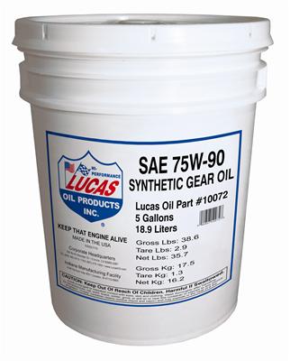 Lucas Oil 10072 Lucas Pure Synthetic Gear Oil | Summit Racing