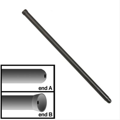 Manley Pushrods 25756-1 Pushrod, Steel, Heat-Treated, Cup/Ball, 3/8 in. Diameter, 8.995 in. Effective Length, Each