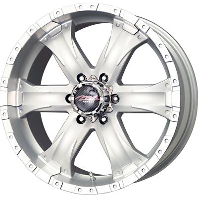 MB Wheels 17856139+25S MB Wheels Chaos 6 Silver Machined Wheels