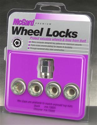 McGard Wheel Lock Nut Set - 4pk. (Under Hub Cap / Cone Seat) 7/16-20 / 3/4 & 13/16 Hex / .775in. L thumbnail 2