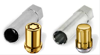 McGard SplineDrive Tuner 4 Lug Install Kit w/Locks & Tool (Cone) M12X1.25 / 13/16 Hex - Gold thumbnail 2