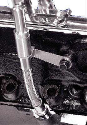 Milodon Stainless Steel Oil Dipsticks 22064 Dipstick and Tube, Engine, Braided Steel, Natural, Chrysler, Dodge, 6.1L, Each thumbnail 3