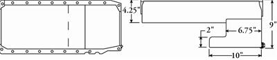 Moroso Chevrolet Big Block Gen 5/6/Chevrolet II Notched Rear Wet Sump 7qt 9in Steel Oil Pan thumbnail 5