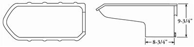 Moroso Pontiac V-8 (301-455) Extra Deep Wet Sump 8qt 9.75in Steel Oil Pan thumbnail 5
