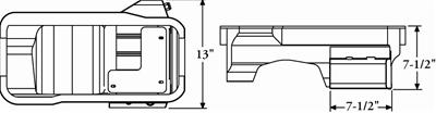 Moroso Ford 289-302 (w/Rear Sump) Kicked Out Wet Sump 7qt 7.5in Steel Oil Pan thumbnail 5