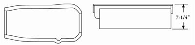 Moroso 65-Up Oldsmobile V-8 (330-455) Marine Stroker Box Sump Flat Bottom 10qt 7.25in Steel Oil Pan thumbnail 5