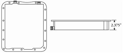Moroso GM 700R4 Transmission Pan - 2-3/8in thumbnail 2