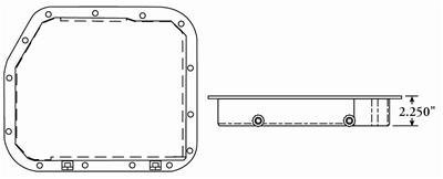 Moroso Chrysler A-904 Transmission Pan - 2.25in thumbnail 2