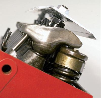 Moroso Chevrolet Small Block/Ford 289-302 (w/Stamped Rocker Arms) Valvetrain Oil Deflector - Alum thumbnail 2