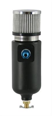 Moroso Breather Tank/Catch Can -8An Male Inlet - Black Polyethylene thumbnail 2