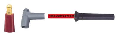 MSD 8.5mm Super Conductor Spark Plug Wire Sets 30839 Wires, Conductor, Spiral Core, 8.5mm, Red, Hemi Boots, Pro Stock, Chevy, Big Block, V8, Set thumbnail 3