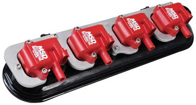MSD Coil Brackets 8215 Brackets, Aluminum, Natural Finish, Original Equipment/MSD Coil, Chevy/Pontiac, 5.7L LS1/LS6 Pair thumbnail 3