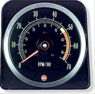 OER 6469381 1969 Chevrolet Camaro SS 350 5" X 7" Tachometer with 5000 Red Line