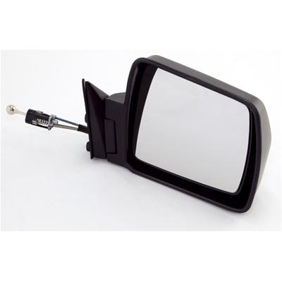 OMIX-ADA Mirrors for 1984-1996 CHEROKEE - 12035.1 Side View Mirror, Replacement, Remote Manual, Black Composite Housing, Passenger Side, Jeep, Each