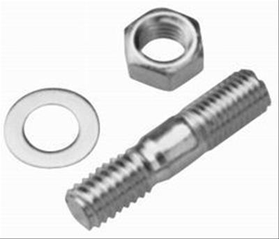 Proform Carburetor Stud Kits 66340 Studs, Steel, Chrome, 5/16-18/24 in. x 2.0 in. Long, Includes Lock Washes and Nuts, Kit