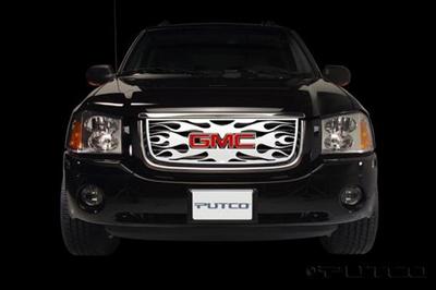Putco 07-10 GMC Sierra HD Flaming Inferno Stainless Steel Grilles - 4 Color (Painted)