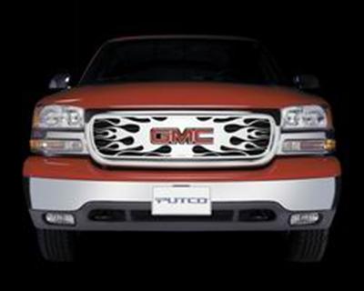 Putco 03-06 GMC Sierra LD/HD w/ Logo CutOut Flaming Inferno Stainless Steel Grille