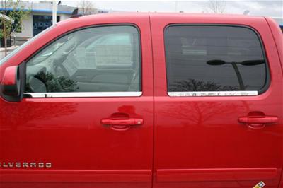 Putco 14-14 Chevrolet Silverado HD - Crew Cab - Stainless Steel Window Trim Accents