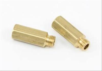 Quick Fuel Jet Extension Kits 22-1QFT Carburetor Extensions, Screw-in, 1/4-32 in. Thread Size, Brass, Holley, Fuel, 4150, 4500, Pair thumbnail 2