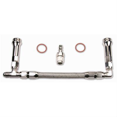 Quick Fuel Carburetor Lines 34-8000SSQFT Line, Braided Stainless Steel, Aluminum, -8 AN Inlet, Q-Series, 4150, -8 AN Inlet, 7/8 in.-20 Thread, Kit